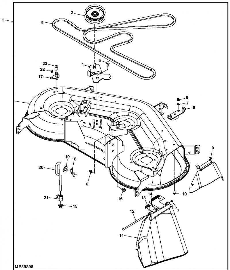 Visual Guide Diagram For John Deere L130 Mower Deck Belt